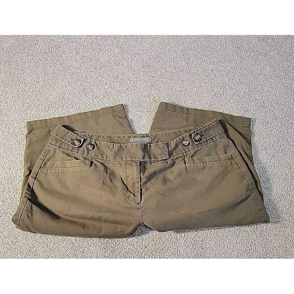 Ann Taylor Signature Fit Lower On‎ The Waist Shorts Womens 14 BROWN  Bermuda